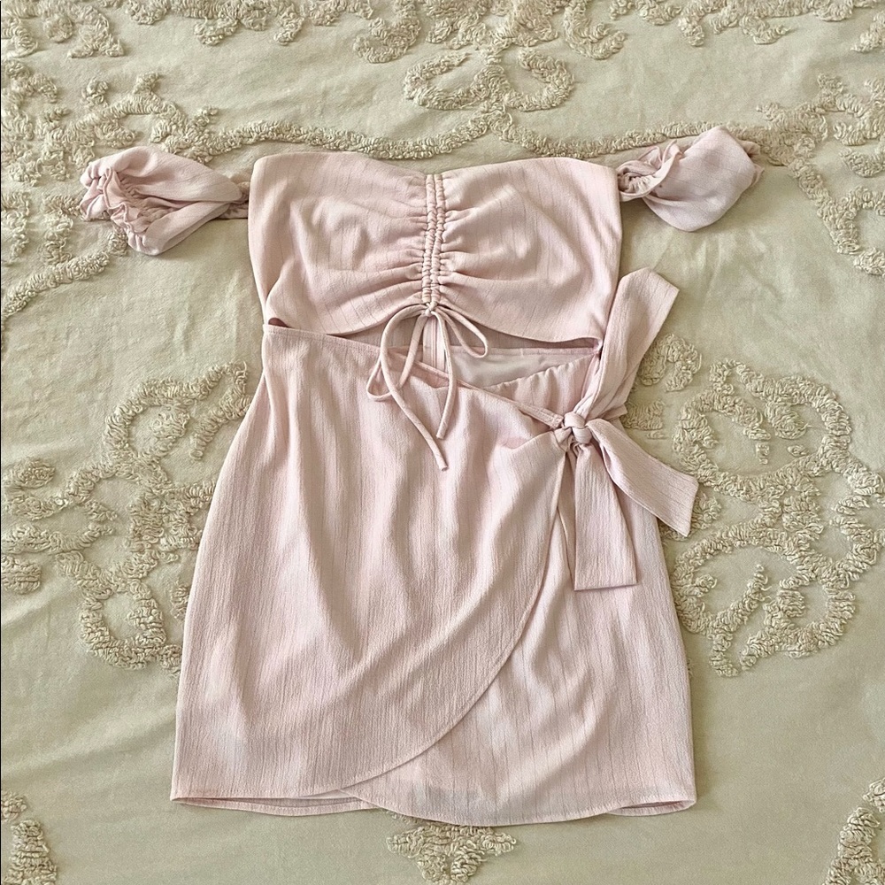 Baby Pink Mini Dress